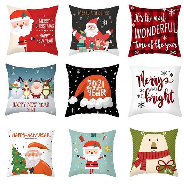 

cushion/decorative pillow christmas cushion cover decorative sofa case seat car home decor throw pillowcase decoration for home1