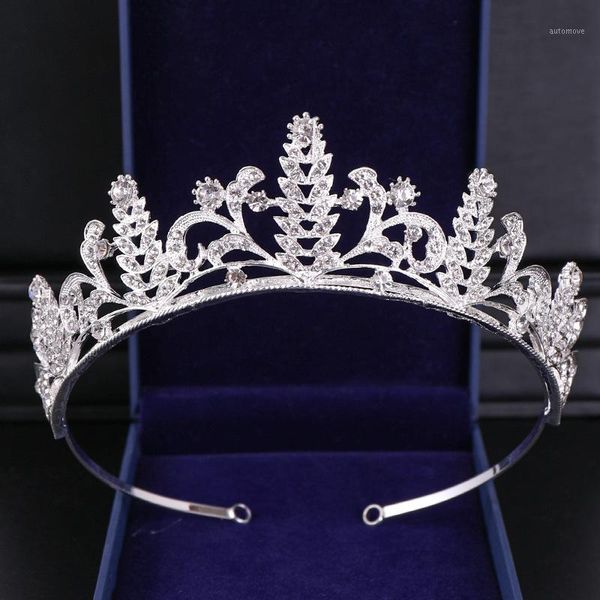 

bridal rhinestone alloy crown european and american selling headwear crown princess headwear sweet and romantic style1, Golden;silver