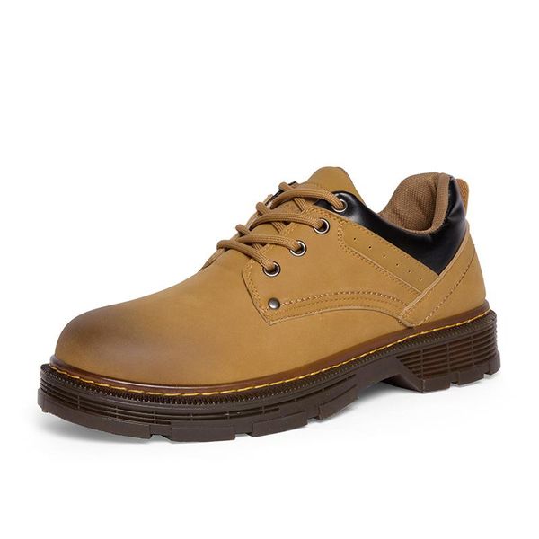 

men formal shoes leather business casual men work shoes casual, Black