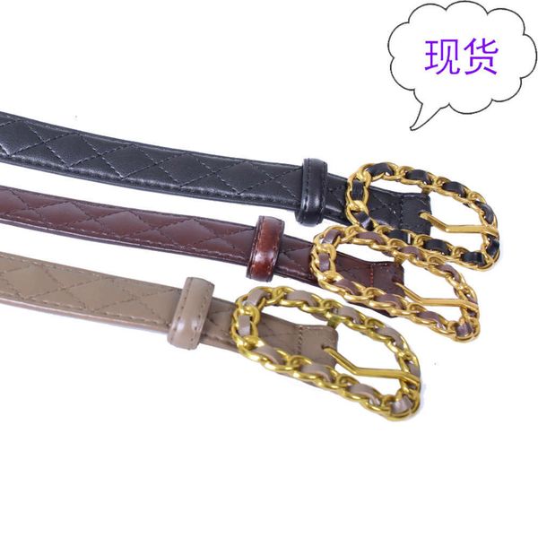 

big eees autumn winter coat little companion leather plaid belt, Black;brown