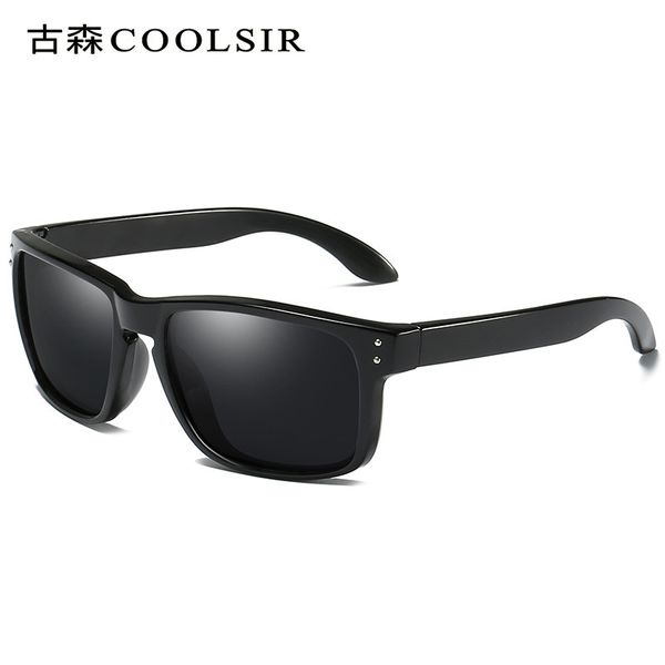 

men's season changing classic fashion polarized sunglasses women's colorful film anti ultraviolet glasses, White;black