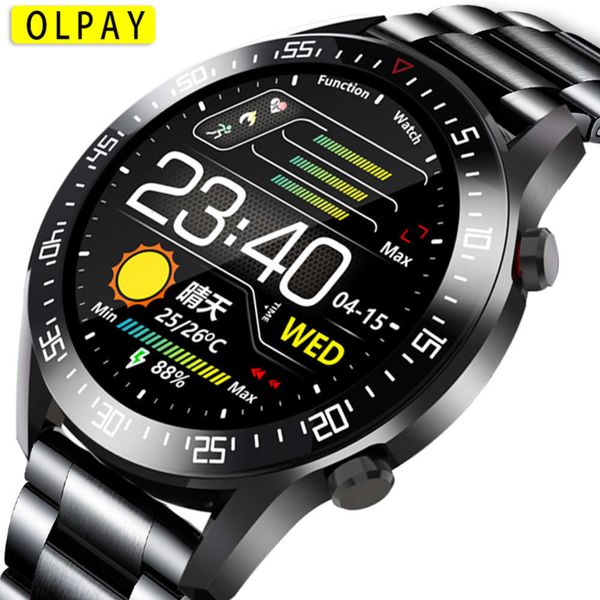

luxury men's sports smart watch, circle touch screen wristband, waterproof ip682021 newjk