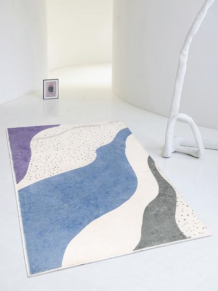 

carpets geometry modern lamb velvet nordic carpet living room abstract purple girls bedroom rug soft table mat home decor