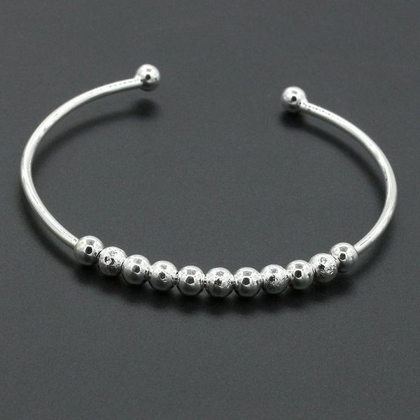 

bangle wholesale- & bangles silver plated beads ball cuff bracelet charm bracelets