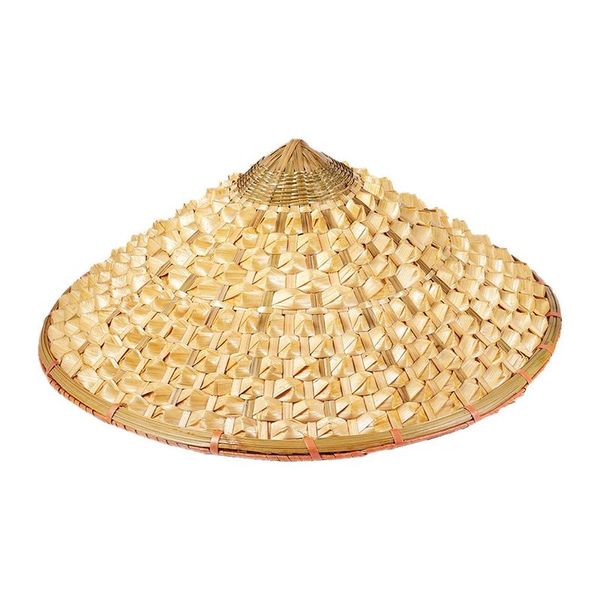 

wide brim hats ljl-vietnamese japanese coolie straw bamboo cone sun hat garden farmer fishing, Blue;gray