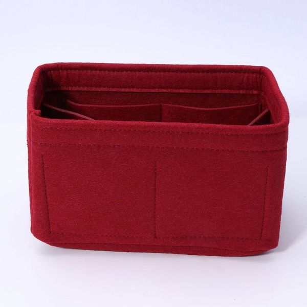 

felt insert bag makeup handbag organizer travel inner purse portable cosmetic bags storage tote 4xff