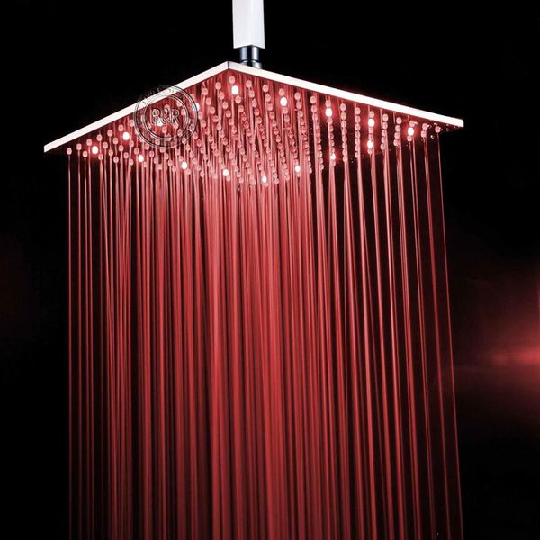 

becola 16 дюймов с твердой латунью хромированного светодиодного дождевого душа голова с душевой кабиной led161600a becola 16 wmthck