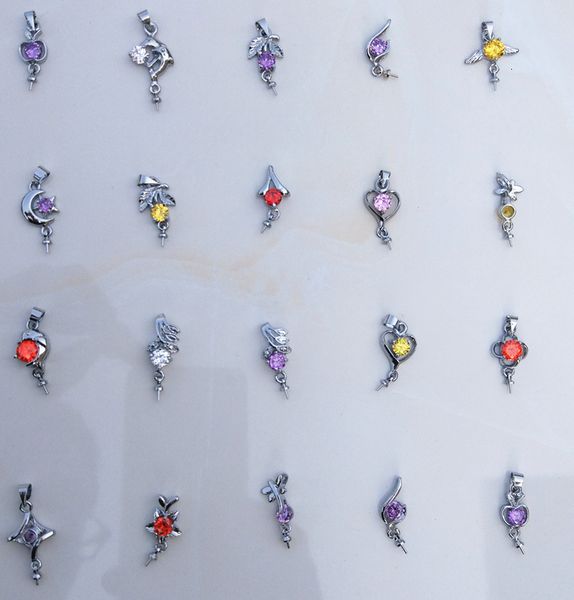 

factorya5ofcages, fashion love pearl/ lovely gem beads locket diy charm pendant mountings wholesale (usually mix different styles)z