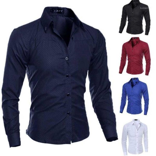 

men's casual shirts luxury stylish long fit fashion sleeve dress mens slim men's shirt size -5xl1, White;black