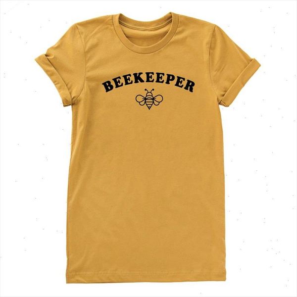 

beekeeper letters women tshirt cotton casual funny t shirt for lady yong girl tee drop ship s 200, White