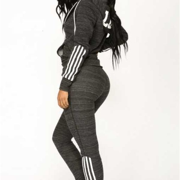 

clothes two women piece sets 2 piece woman set womens sweat suits plus size jogging sport suit soft long sleeve tracksuit sportswear, Gray