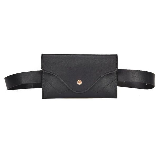 

new fashion women waist bag pu leather belt bag pure color pack for women female vintage waist pouch purse phone pouch