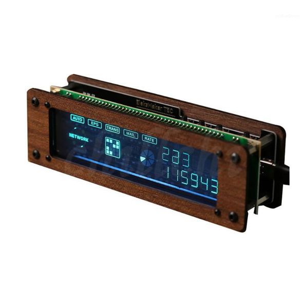 

desk & table clocks creative vfd screen deskclock diy retro electronic digital fluorescent decoration gift1