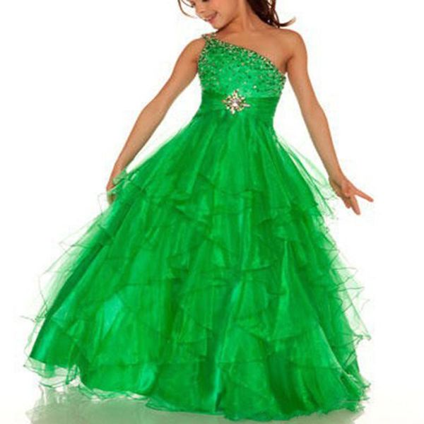 

one ball gown floor-length net baby girl birthday party christmas princess dresses children girl party dresses flower girl, White;blue