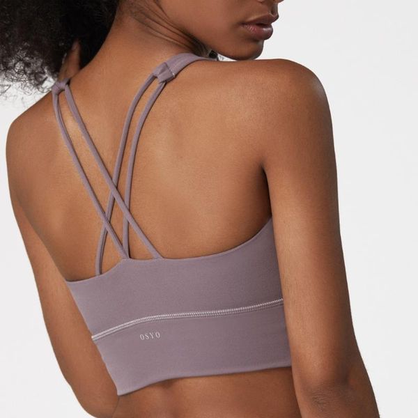 

gym clothing sports bra lady breathable quick dry cross back nake-feeling bodybuilding bras 4 way stretch running bras1, White;black
