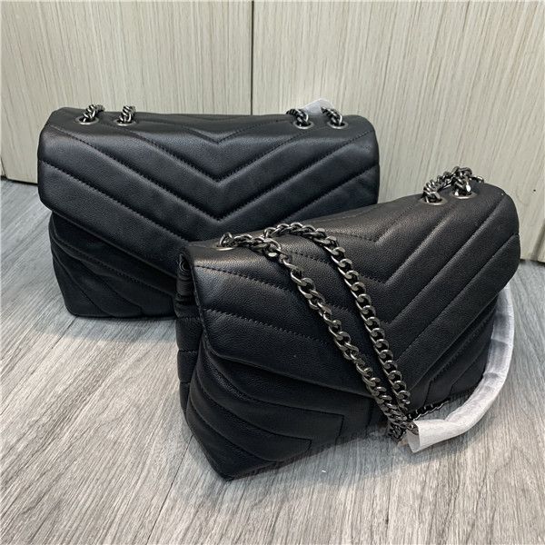 

luxury designer handbag loulou y-shaped quilted leather women's bag chain shoulder bag flip bag black wallet large capacity