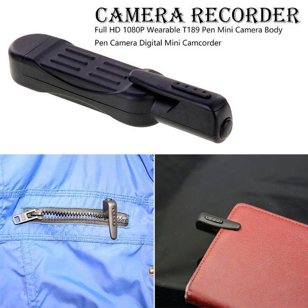 

mini cameras secret camera dvr digital wearable small pen t189 full hd 1080p dv support 32gb card tv out1
