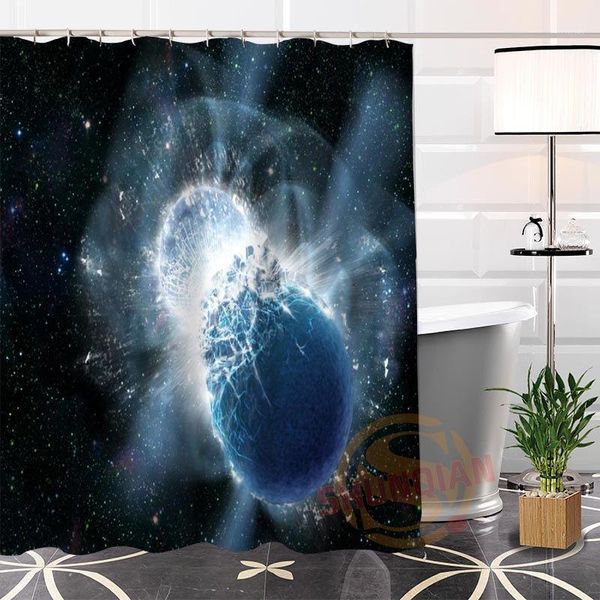 

shower curtains eco-friendly custom unique space modern curtain bathroom with hooks for yourself h0220-671