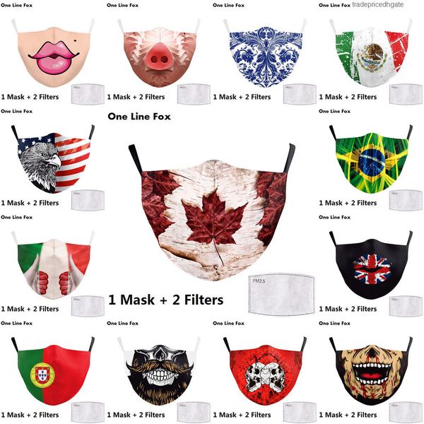 

flag keep spain print forza mask fighting italy face masks fabric protective pm2.5 r g64n