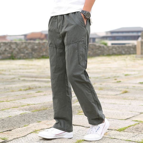 

2021 new summer thin army military tactical load 42 large multi-pocket mark overalls pants 9fdj, Black
