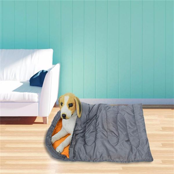 

kennels & pens pet dog sleeping bag waterproof mat blanket soft fleece cushion mattress for small large dogs with storage