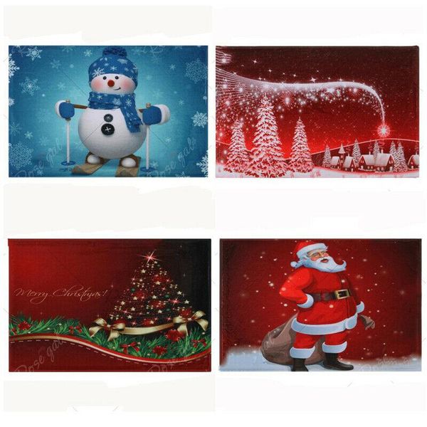 

new fashion merry christmas door mat snowman floor mat non slip xmas rug kitchen home decor