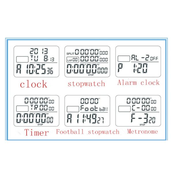 

digital metal satch 1 1000 second football sports chronograph counter countdown timer large display metronome alarm clock f wmtbff