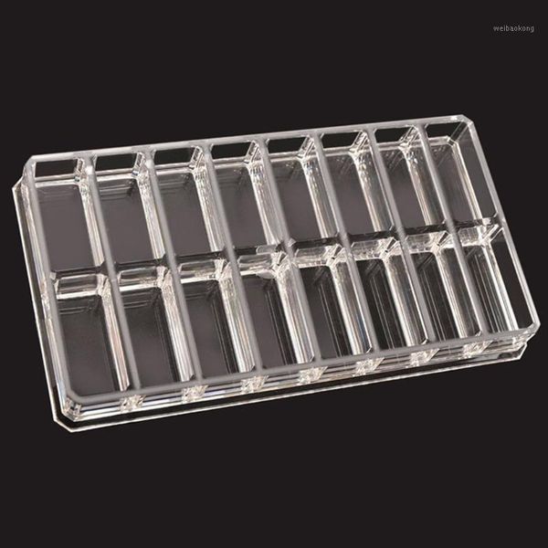 

bathroom storage & organization transparent acrylic 16 grids cosmetic display box eyeshadow lipsticks holder makeup tools case1