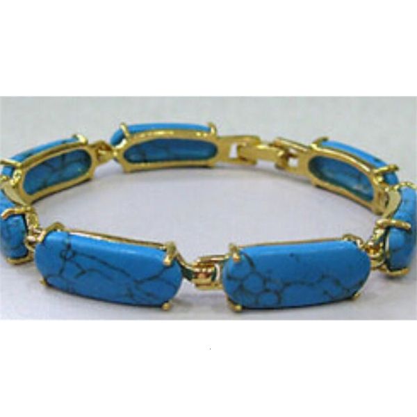 

factoryj5cswholesale wonderful fashion 18k gp turquoise natural stone ladys bracelethrux