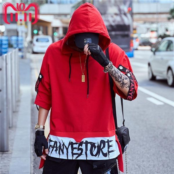 

2020 men hip hop t shirt streetwear harajuku letter t-shirt oversize summer short sleeve tshirt loose cotton tees hiphop1, White;black