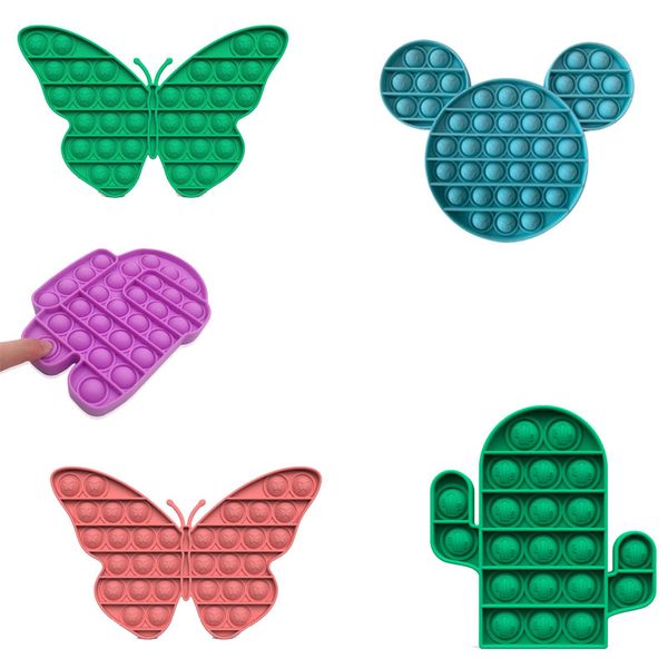 

push bubble pop it fidget sensory toy silicone reliever stress anxiety relief autism special needs soft squeeze toy