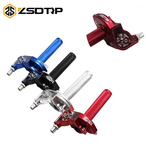 

zsdtrp 1pc cnc adjustable aluminum throttle grips settle twist gas throttle handle for dirt pit bikes kayo bse apollo 110-250cc1
