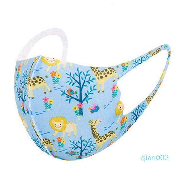 

printed fashion kids printing mask children cartoon masks washable children's protective breathable designer face moutletb527