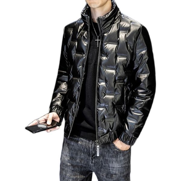 

duck feather men's coat, large cotton padded et, casual, fashion, black, winter, 5xl