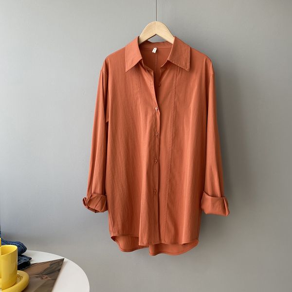 

2021 new spring turn down collar cotton material womens and blouses fashion women shirt blusas roupa feminina xt9n, White