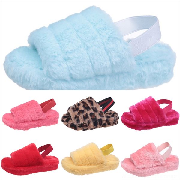 

czw fashion new furry luxury fluffy fur slippers casual lovely women cute flip flops ladies plush beachhome open toe floor slipper cute, Black