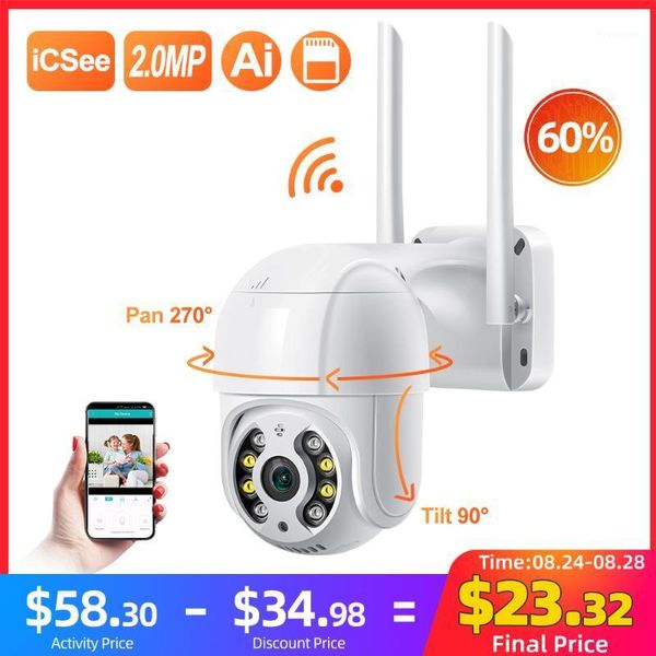 

techage 1080p mini ptz wireless ip camera speed dome 2mp wifi cctv security onvif outdoor p2p audio ai human detect onvif1