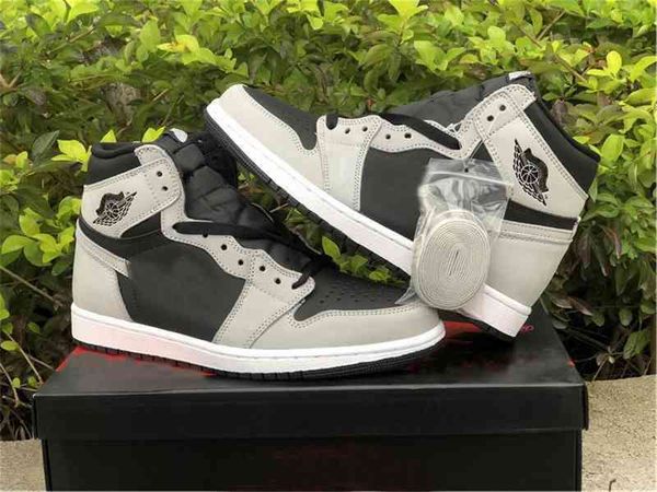

2022 release authentic high og shadow 2.0 black white light smoke grey shoes trophy room chicago hyper royal fragment military