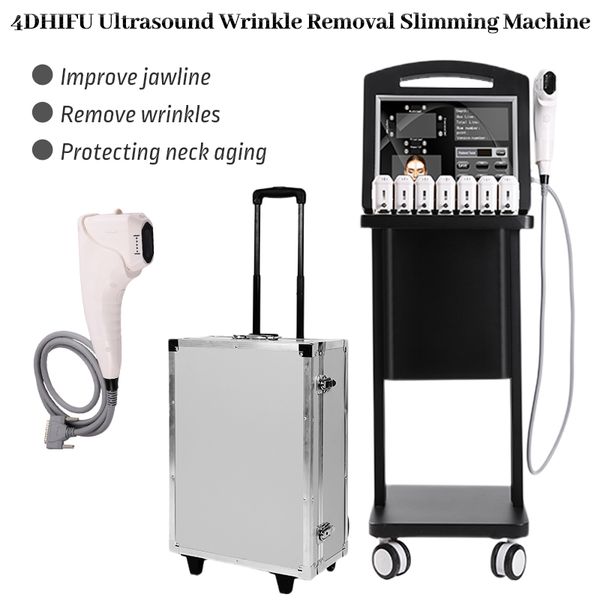 Máquina de emagrecimento do ultra-som de alta intensidade do foco 4D HIFU para o equipamento de remoção do enrugamento de levantamento da cara