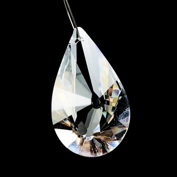 

50mm ox horn crystal pendant lamp part suncatcher crystal prisms clear tear drop accessories for chandeliers diy wedding decor h jllvfb