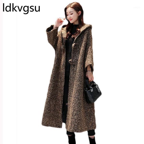 

long winter coat women plus size windbreak jacket korean new cotton velvet coat oversized female casual hooded cardigan f0261, Tan;black