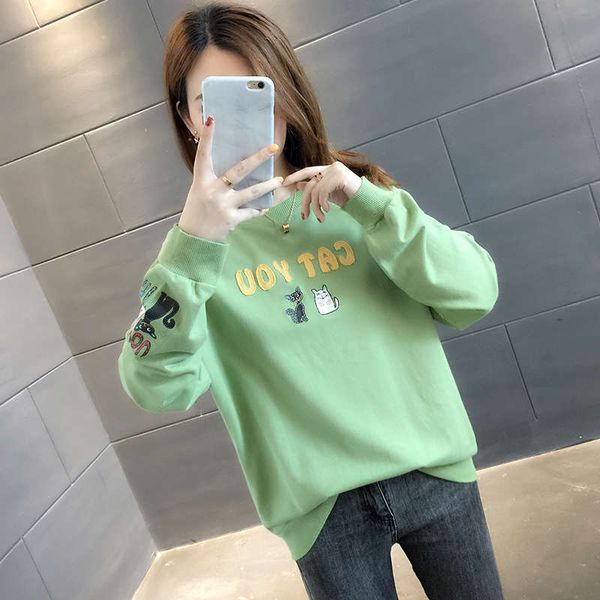 

fashion small sweater 2020 women's new foreign style loose early european spring and autumn thin coat, Black