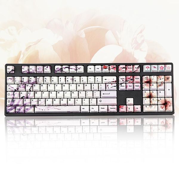 

pbt five sides dye-subbed 108 keys oem profile keycap for diy keycaps