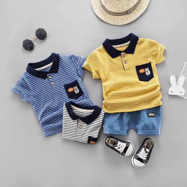 

fashion stripe baby boy clothing suits casual boys baby clothes sets 0-3year kids set children suit sweatshirts+ pants1, White