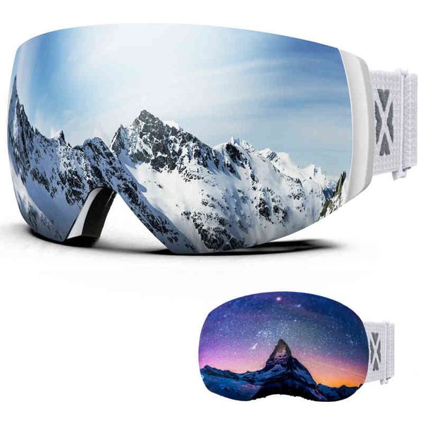 

juli 2022 brand professional ski goggles double layers lens anti-fog uv400 skiing glasses snow goggles men women gift cover m6 220110