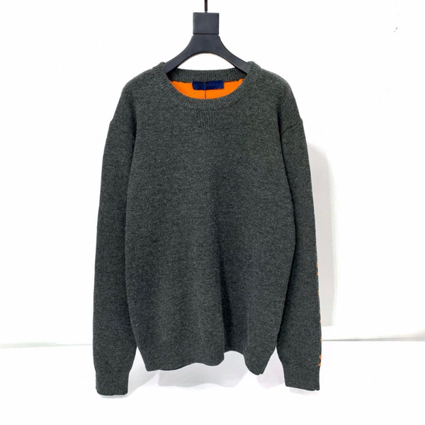 

men's sweaters autumn winter 2021 brand design letter logo knitting sweater two wear jacquard men women casual pullover 10078, White;black