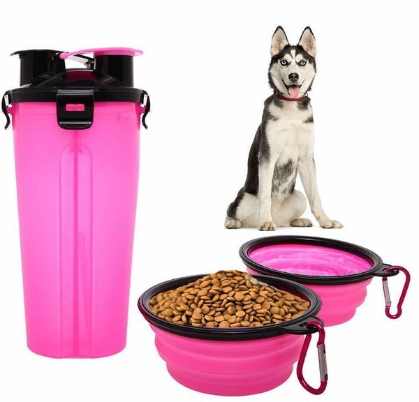 

portable pet dog cat water bottle food cup drinking travel out wmtxdm xhlight
