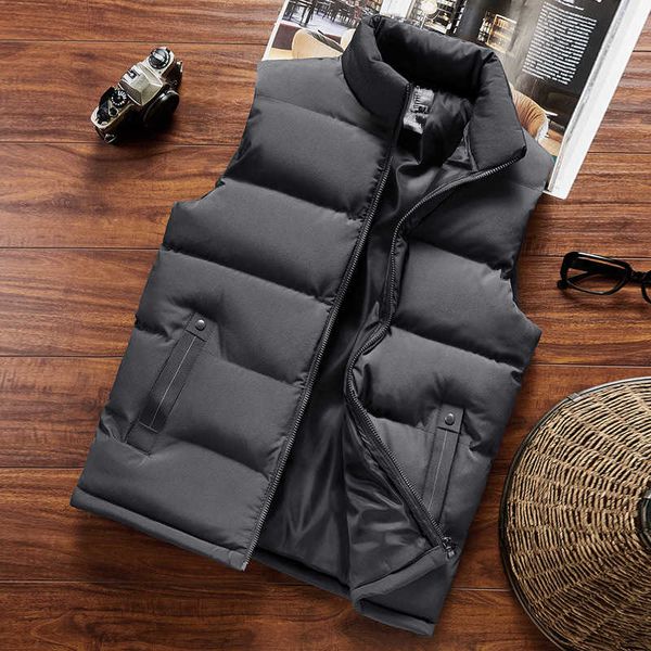 

young men autumn winter coat for boys versatile cotton vest printing, Black;white