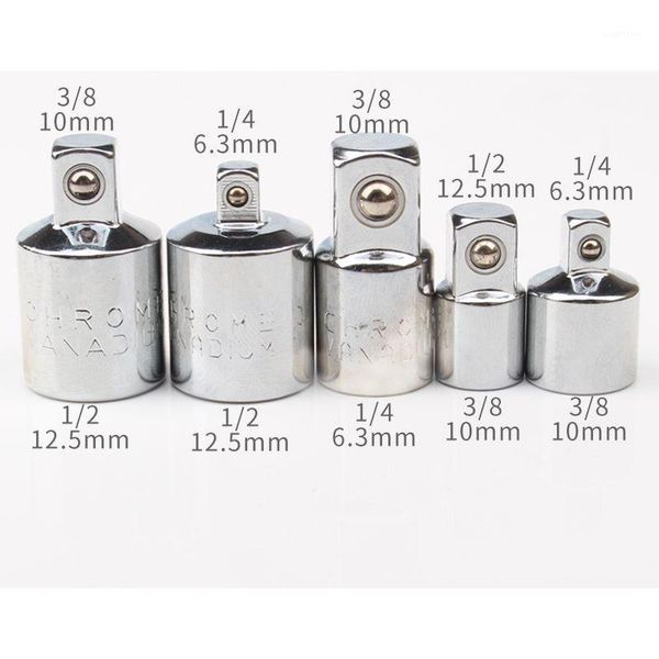 

5pcs 1/4 transfer to 1/2 1/4-3/8 3/4 sleeve adapter electric wrench adapter universal joint extension electric wrench connector1
