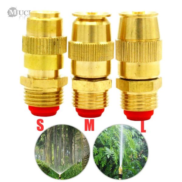 

watering equipments muciakie 5pcs brass adjustable half misting sprinkler for garden lawn sprayer nozzle micro drip irrigation